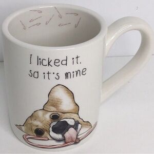 Ceramic Coffee/Tea Mug, Boston International Holiday 12-Oz, I Licked It Xmas Dog